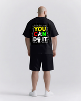 Do It and Be The Plot Twist Men's Big & Tall Simple Lettering T-shirt 2-Piece Set